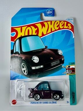 Hot Wheels Tooned Porsche 911 Turbo 3.6 964 Black 5/5 New for 2021 234/250